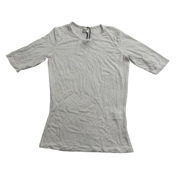 Leset Julien Mid Sleeve Tee in White - Picture 1 of 5
